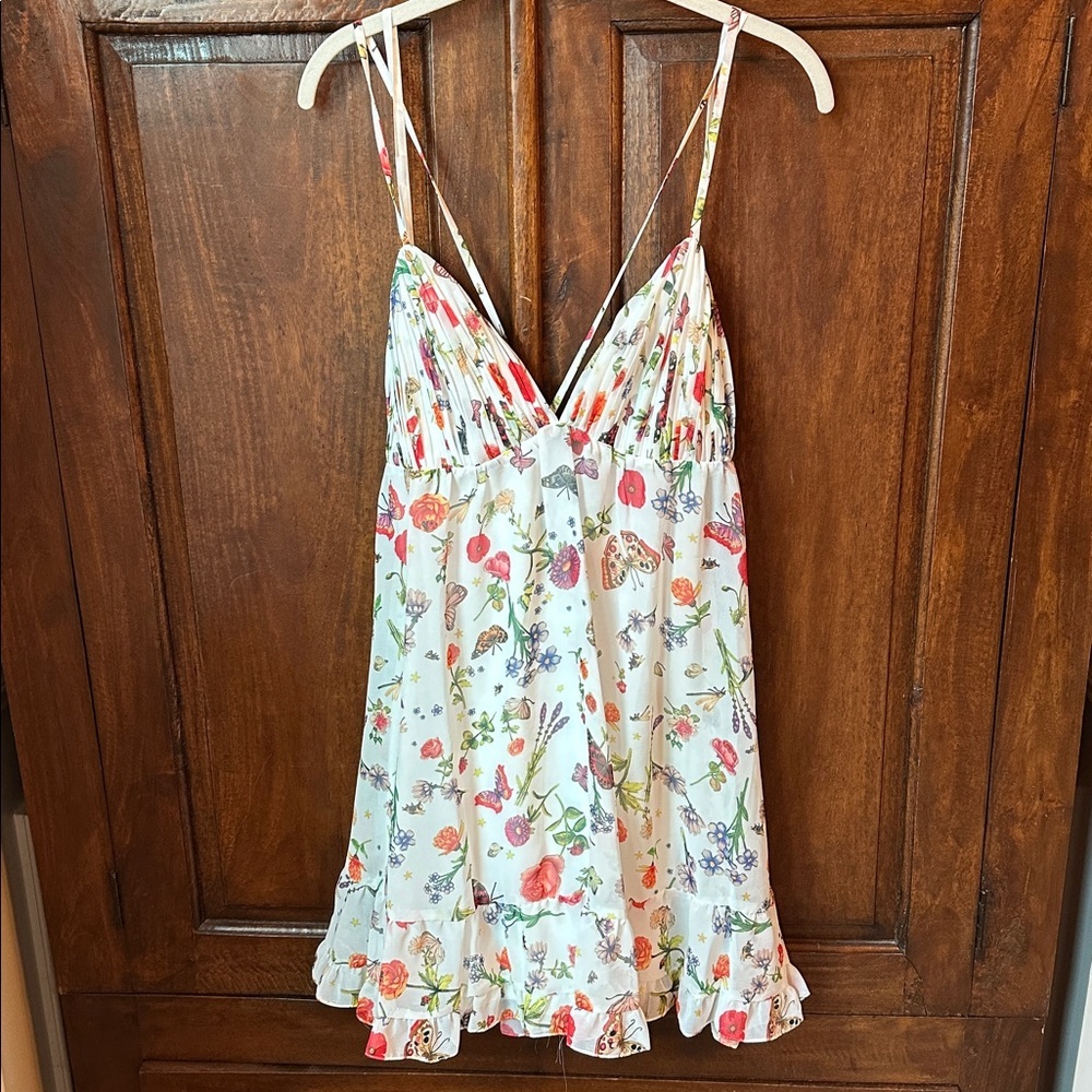 leena Mac Duggal Butterfly Floral dress - Picture 4 of 14